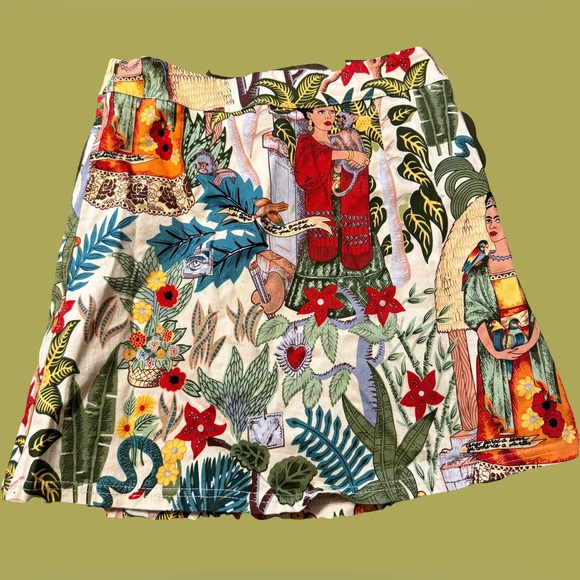 Frida kahlo print skirt ๐๐บ - Picture 1 of 4